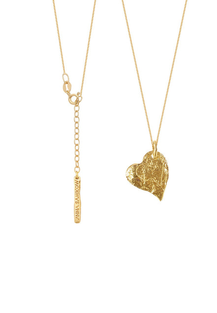 Silver necklace HEART gold-plated No.1