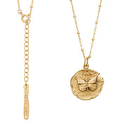 BUTTERFLY necklace medallion No.1