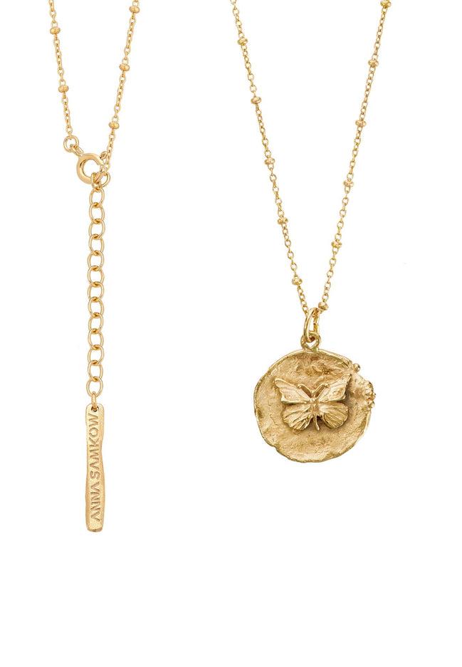 BUTTERFLY necklace medallion No.1