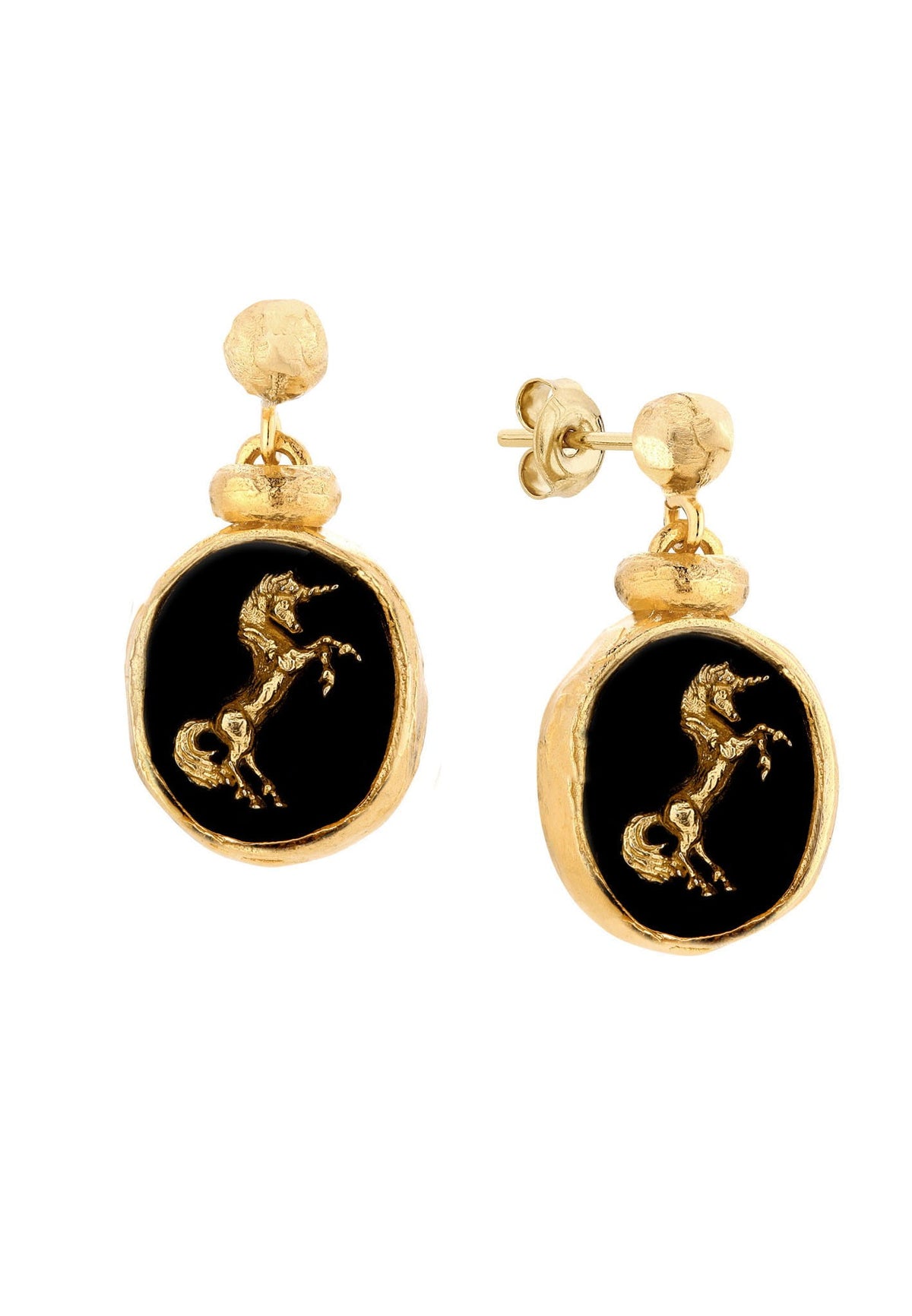 Unicorn oval/dangle earrings No.1