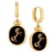 Unicorn oval/dangle earrings No.1