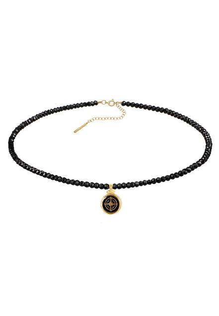 Necklace COMPASS ROSE onyx No.1