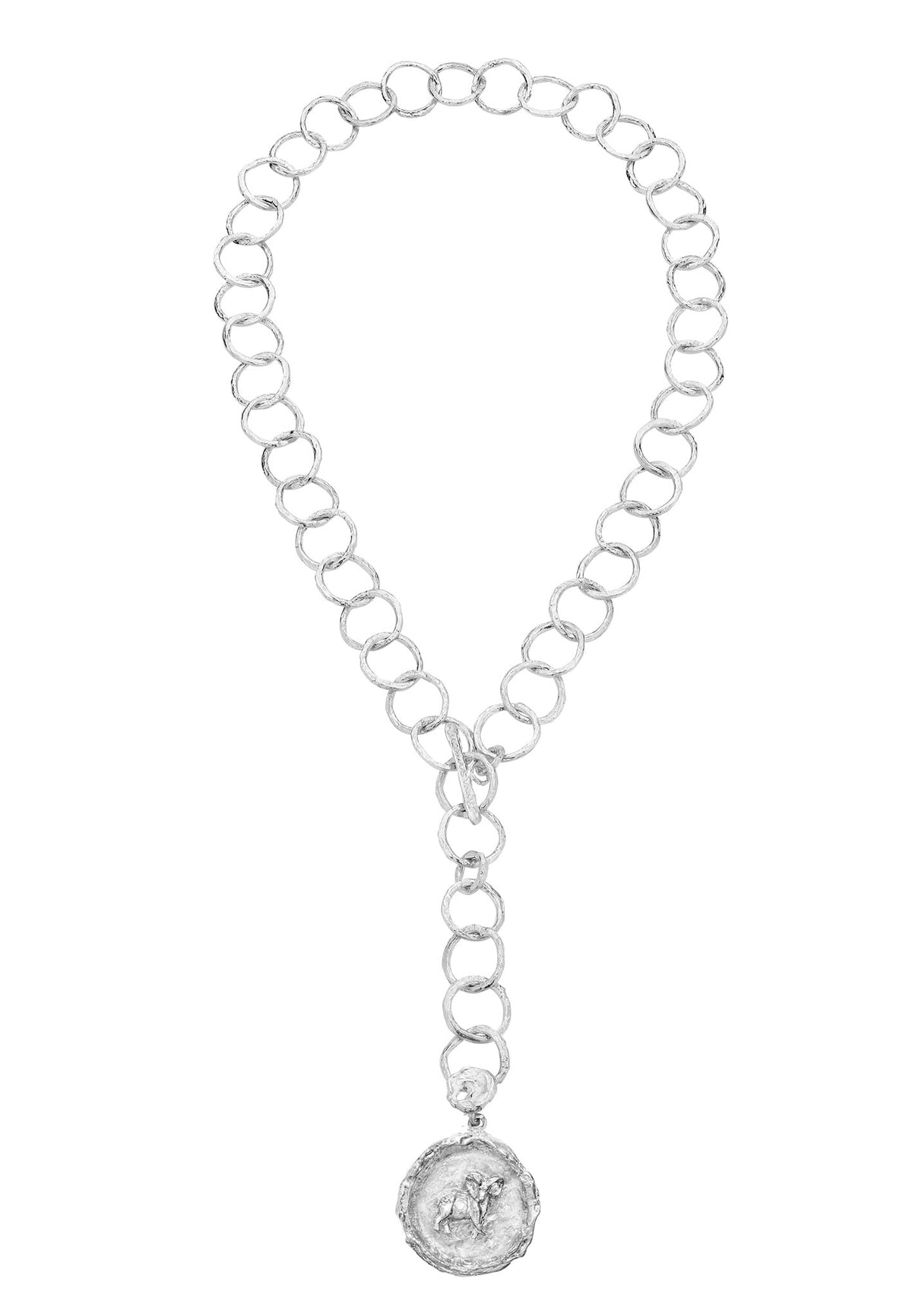 Silver necklace/medallion ARIES No.2
