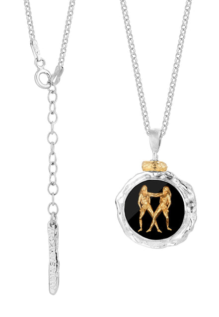 Silver necklace TWINS No.4