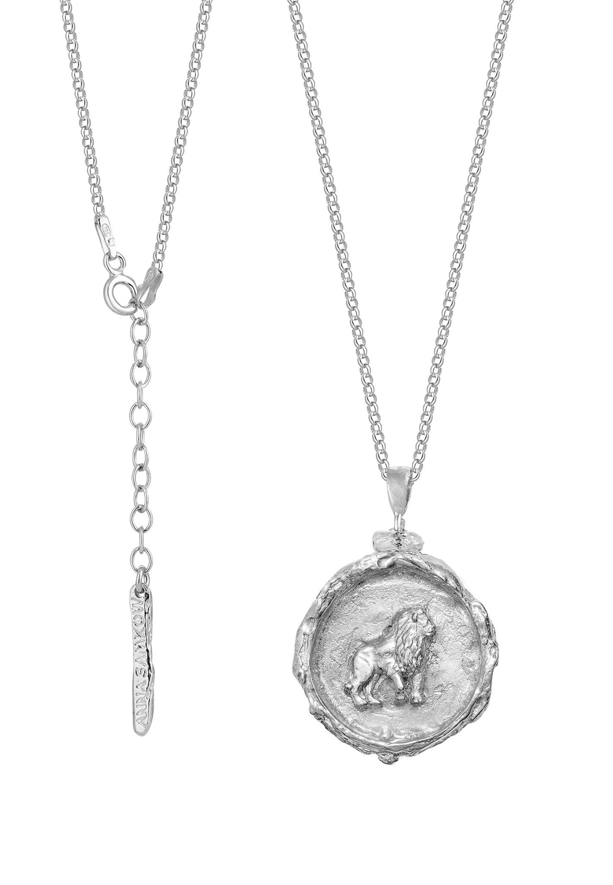 Silver necklace/locket LION No.6
