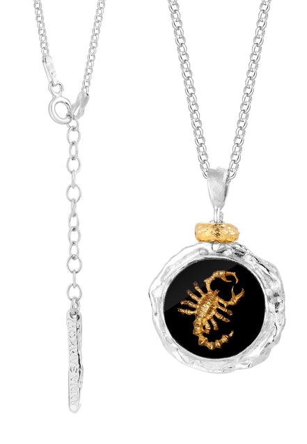 Silver necklace SCORPION No.4