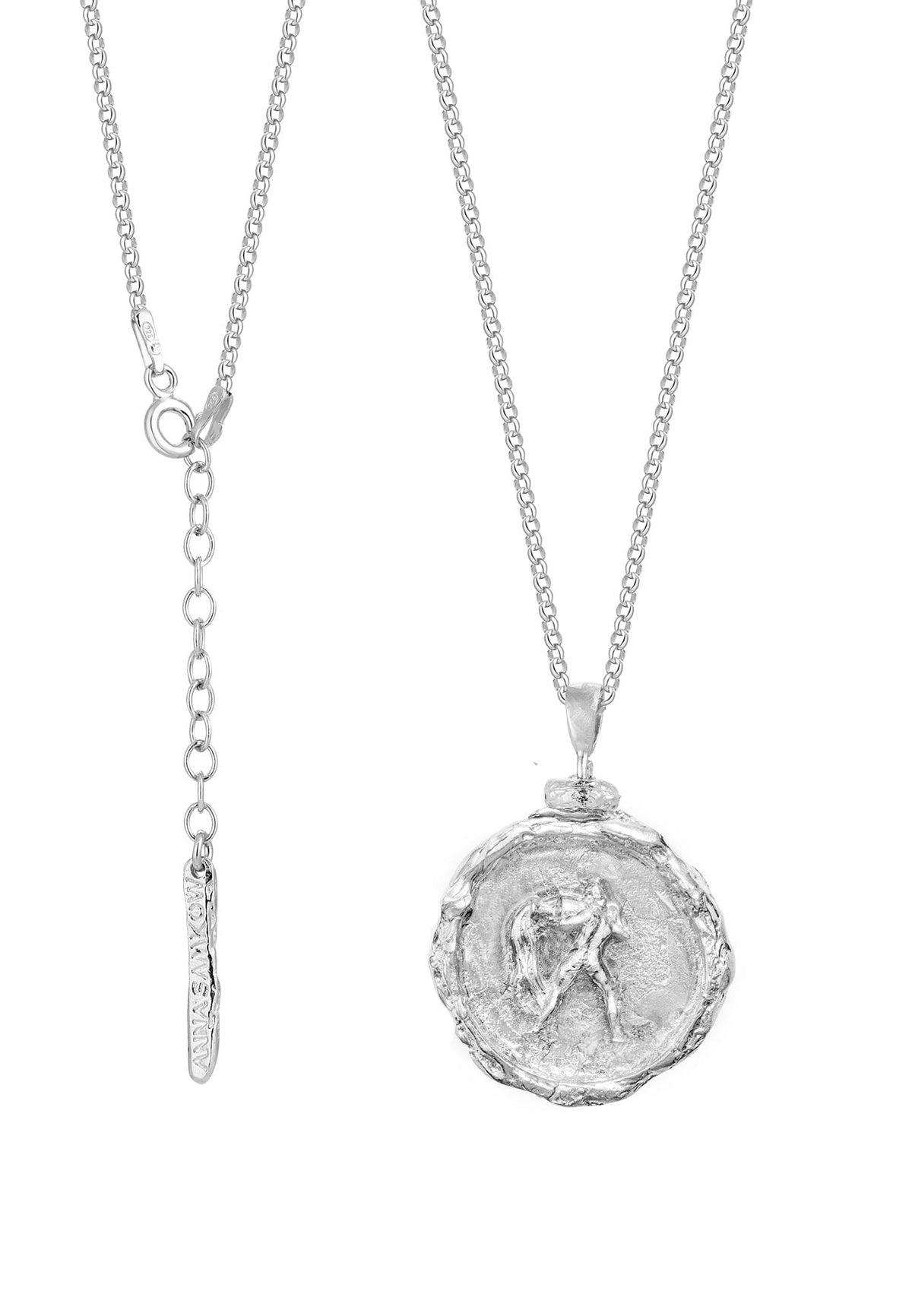 Srebrny naszyjnik/medalion WODNIK No.6