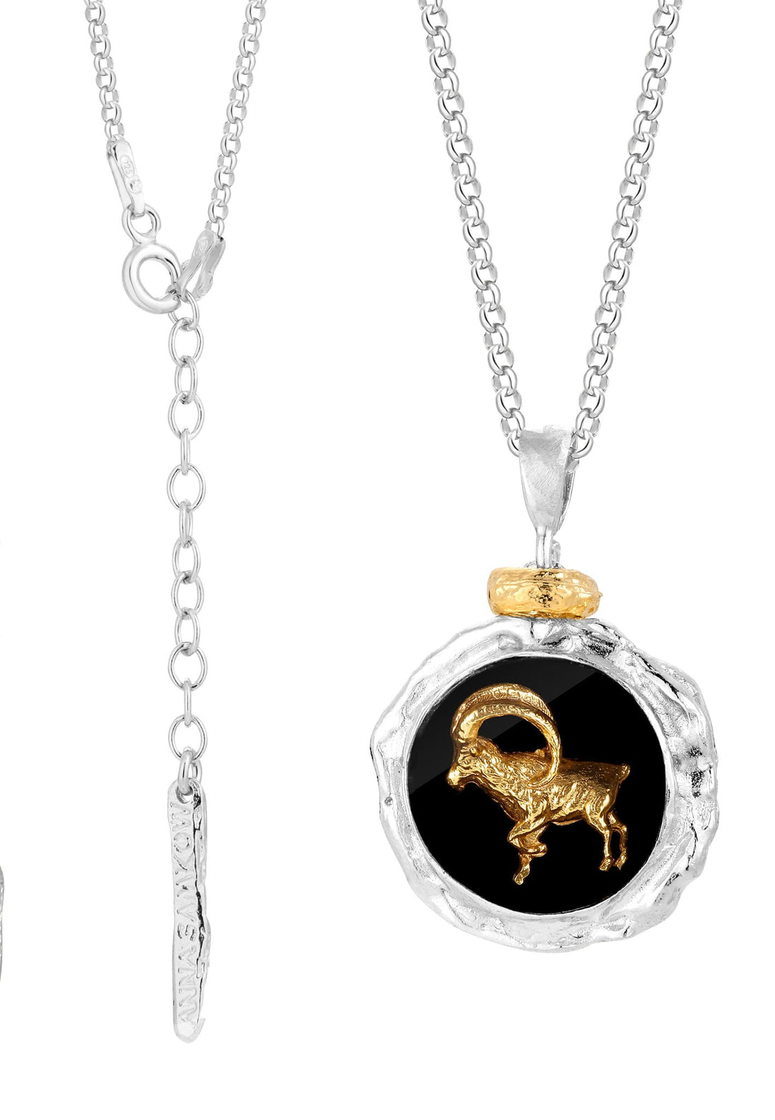 Silver necklace CAPRICORN No.4