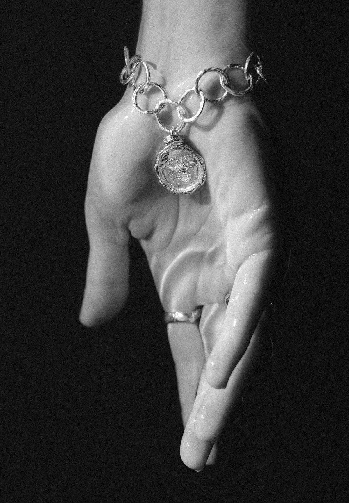 Silver bracelet SCORPION No.1