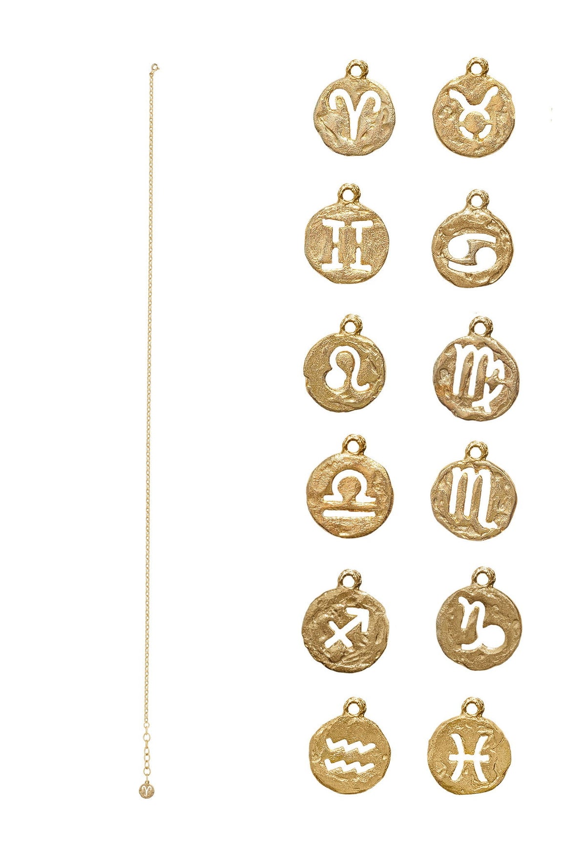 Bransoletka na kostkę z Twoim znakiem zodiaku No.1