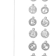 Silver ankle bracelet with your zodiac sign No.2