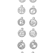 Silver ankle bracelet with your zodiac sign No.2