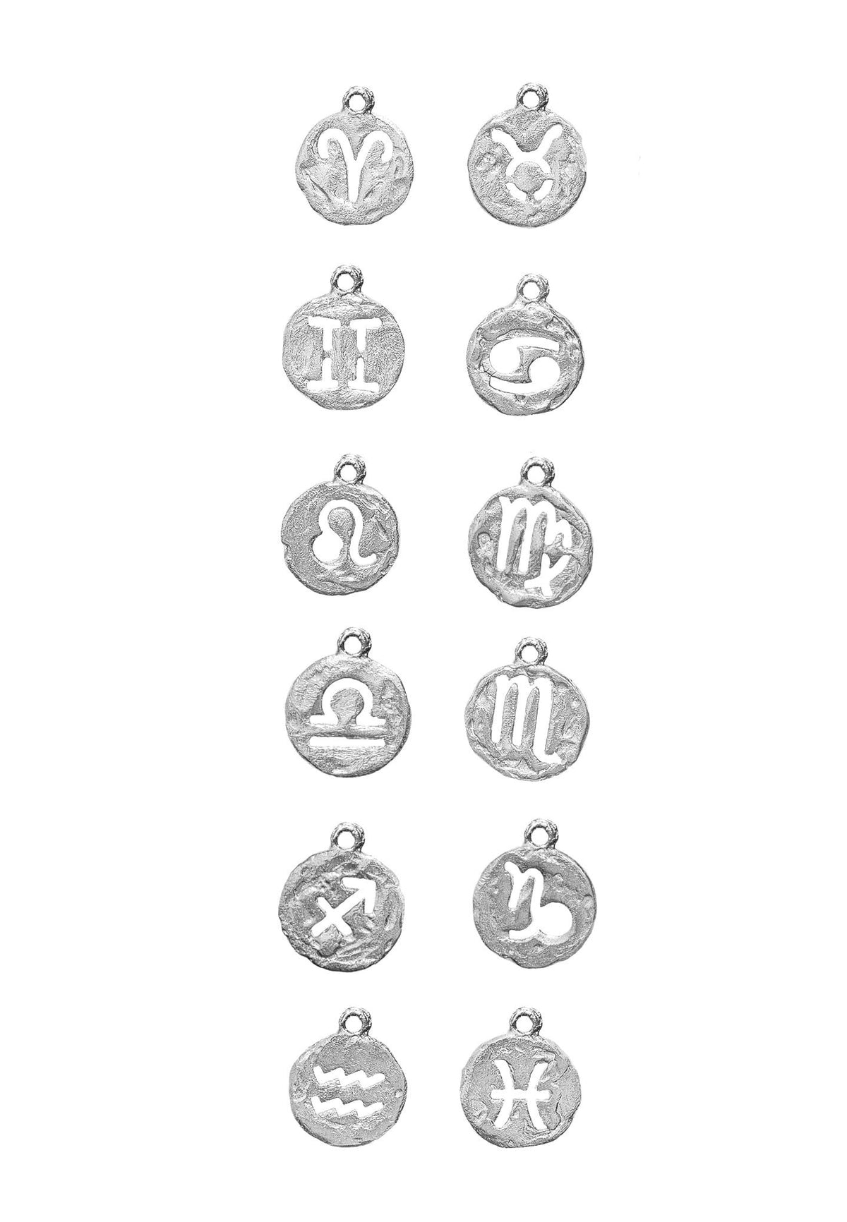 Silver ankle bracelet with your zodiac sign No.2