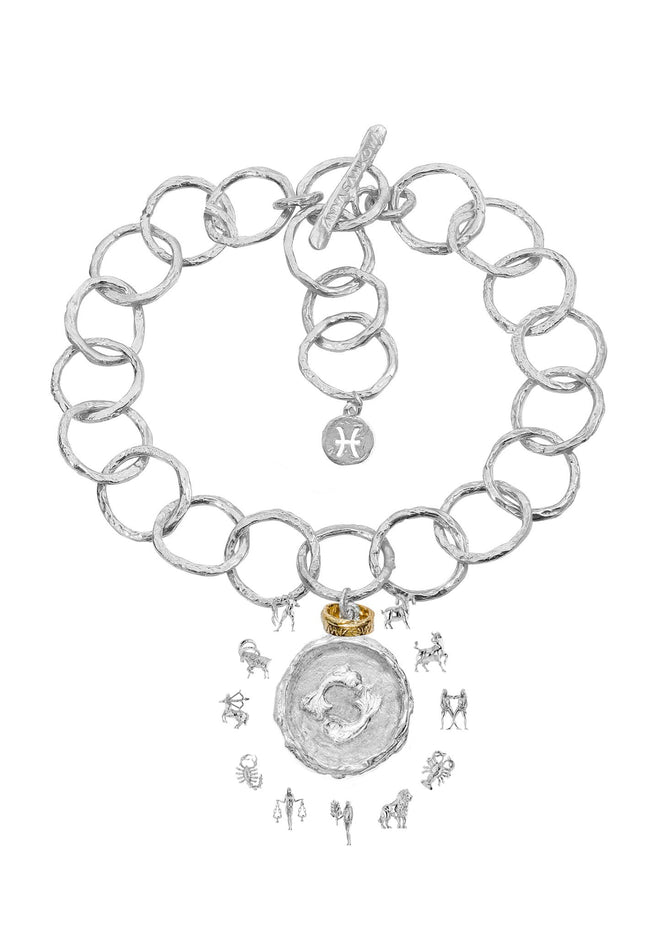 Srebrna bransoletka z Twoim znakiem zodiaku No.1