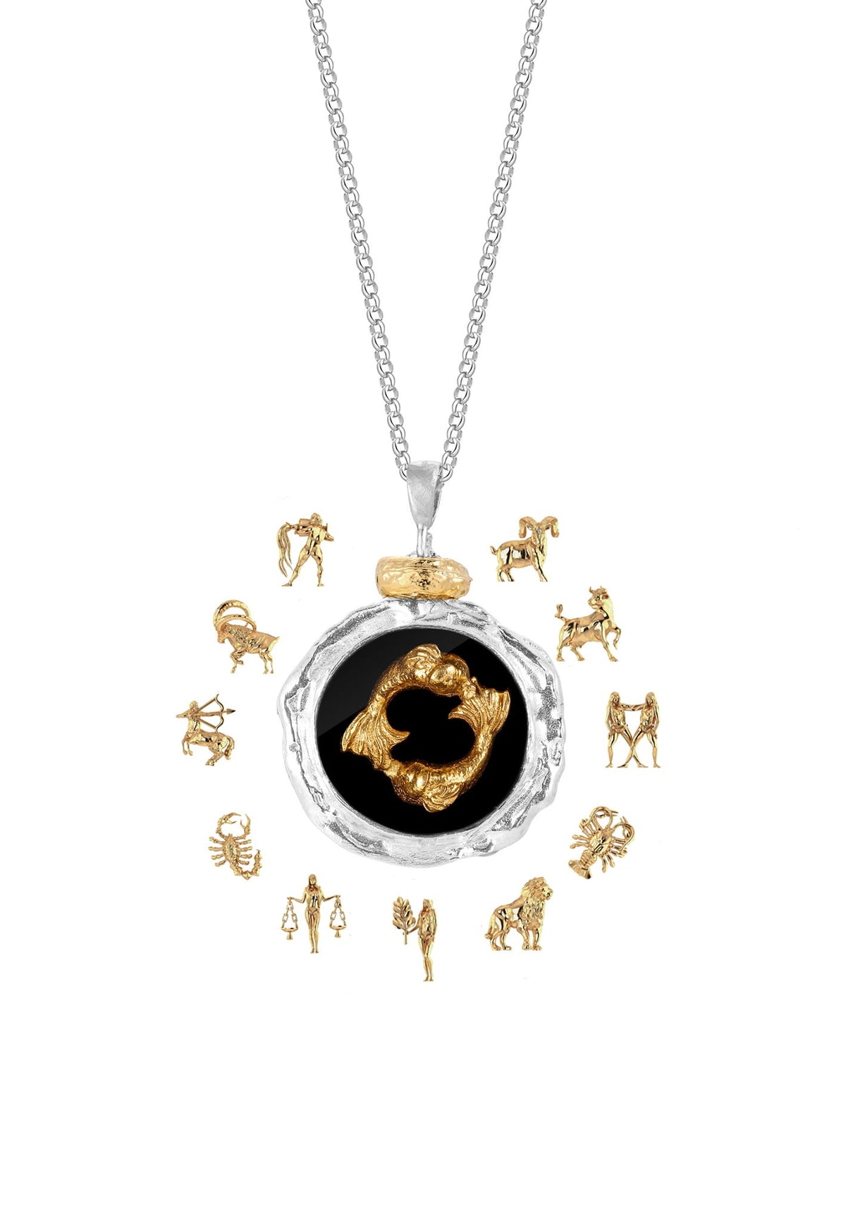 Srebrny naszyjnik z Twoim znakiem zodiaku No.4