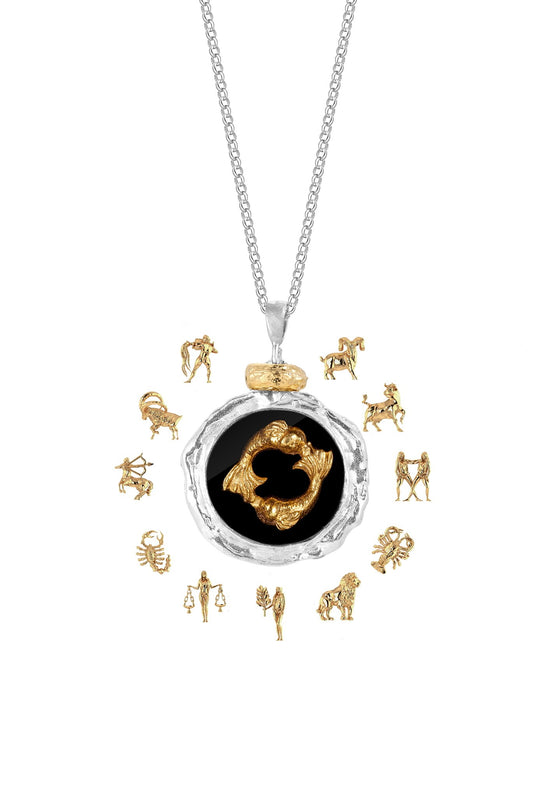 Silver necklace with your zodiac sign No.4