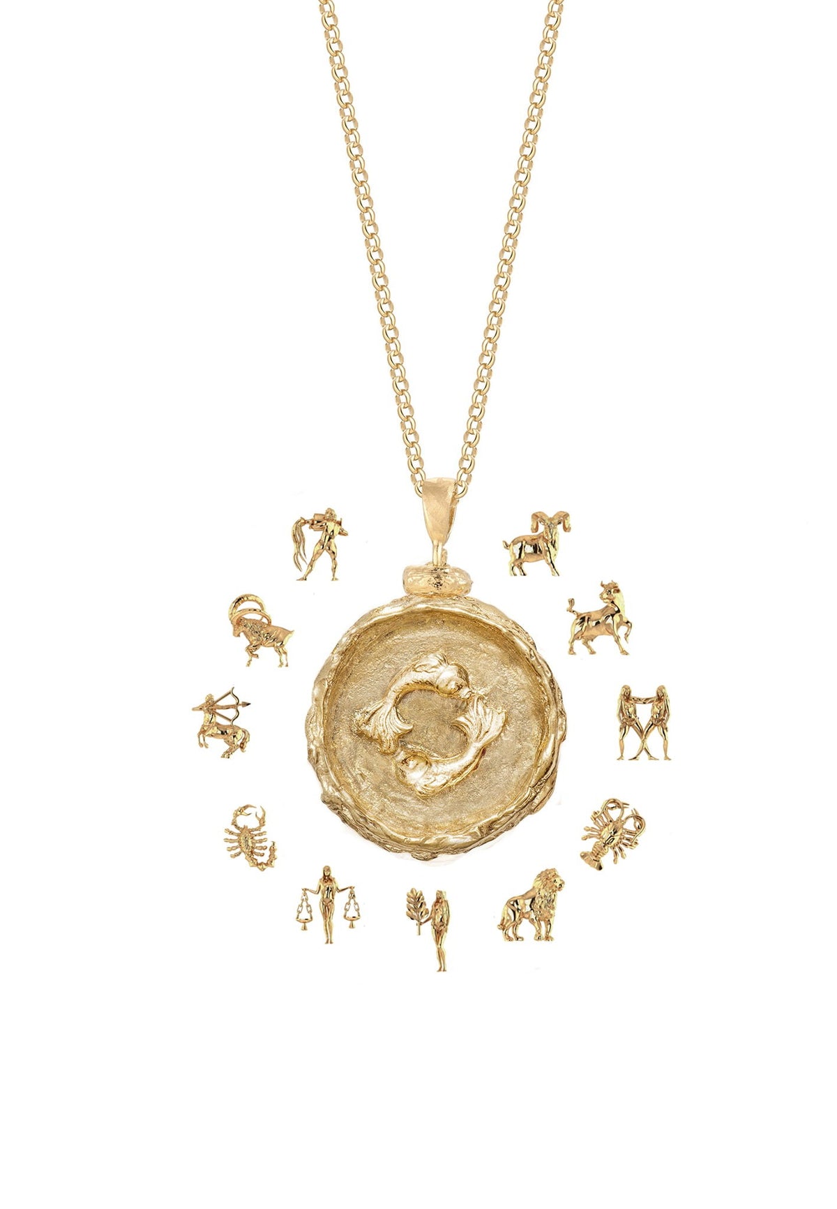 Naszyjnik medalion z Twoim znakiem zodiaku No.1