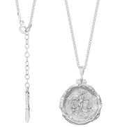 Silver locket necklace with your zodiac sign No.2