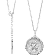 Silver locket necklace with your zodiac sign No.2