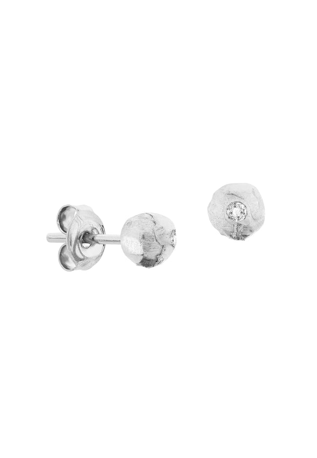 Diamond stud earrings No6 White gold 585