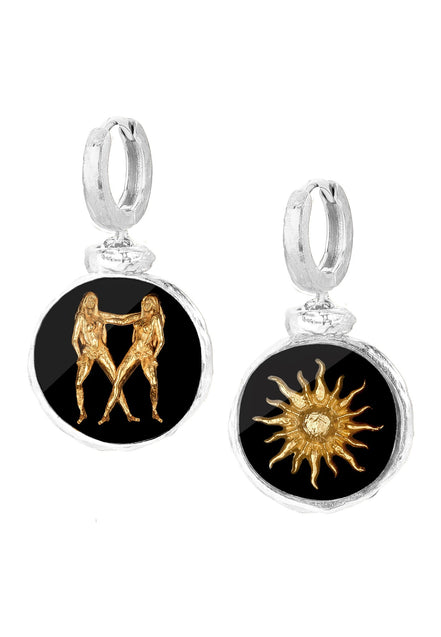 Srebrne kolczyki z Twoim znakiem zodiaku No.4