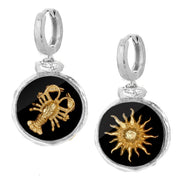 Srebrne kolczyki z Twoim znakiem zodiaku No.4