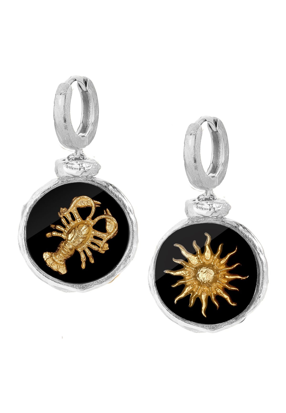 Srebrne kolczyki z Twoim znakiem zodiaku No.4