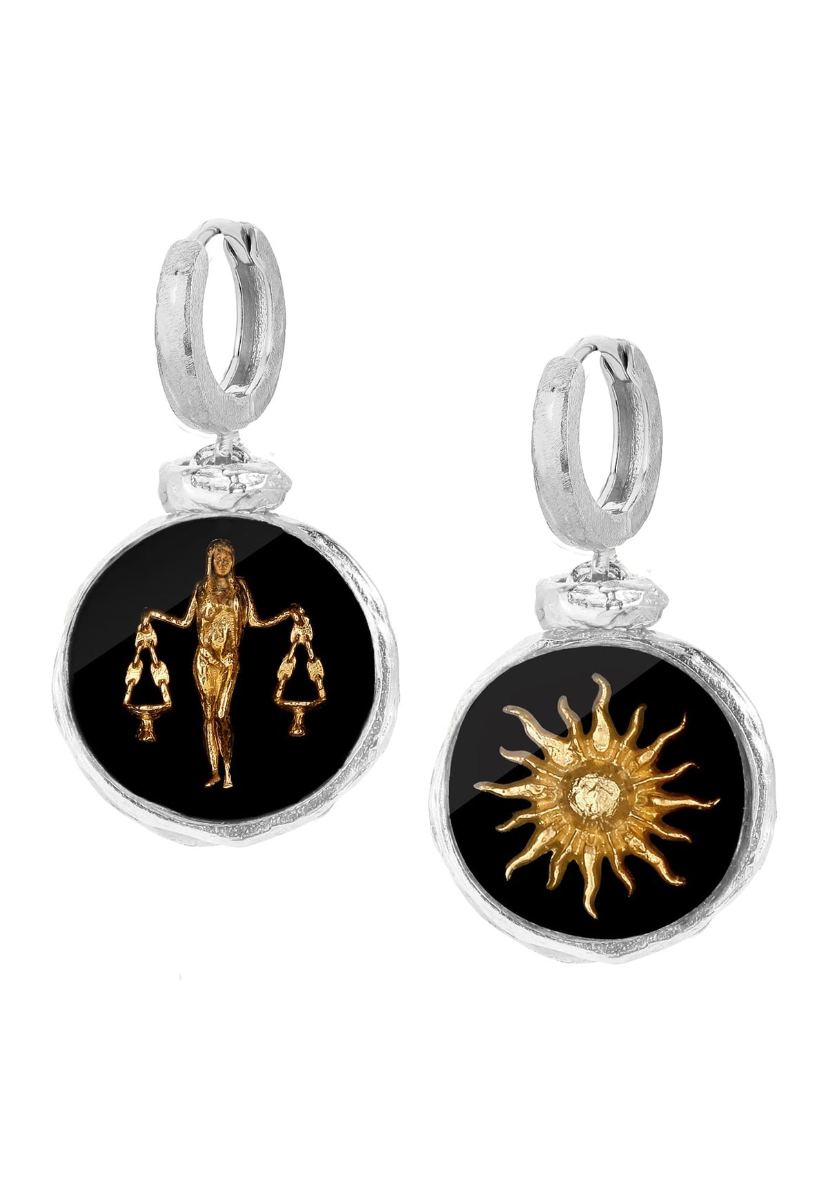 Srebrne kolczyki z Twoim znakiem zodiaku No.4