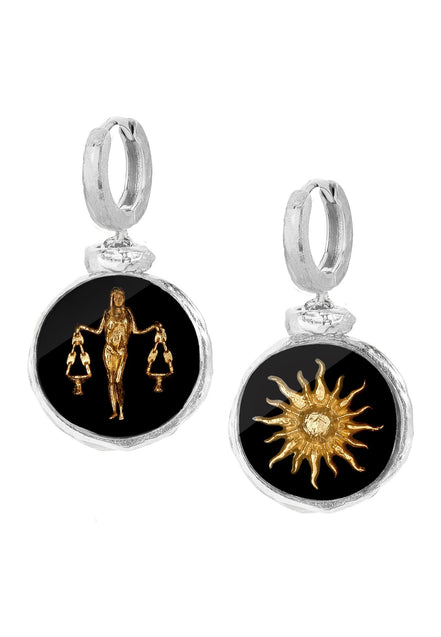Srebrne kolczyki z Twoim znakiem zodiaku No.4