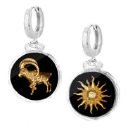 Srebrne kolczyki z Twoim znakiem zodiaku No.4