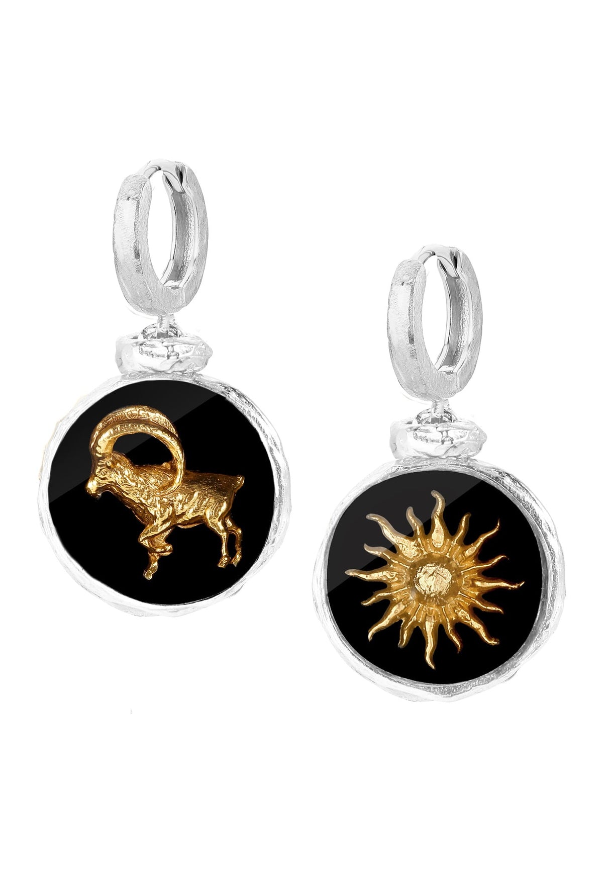 Srebrne kolczyki z Twoim znakiem zodiaku No.4