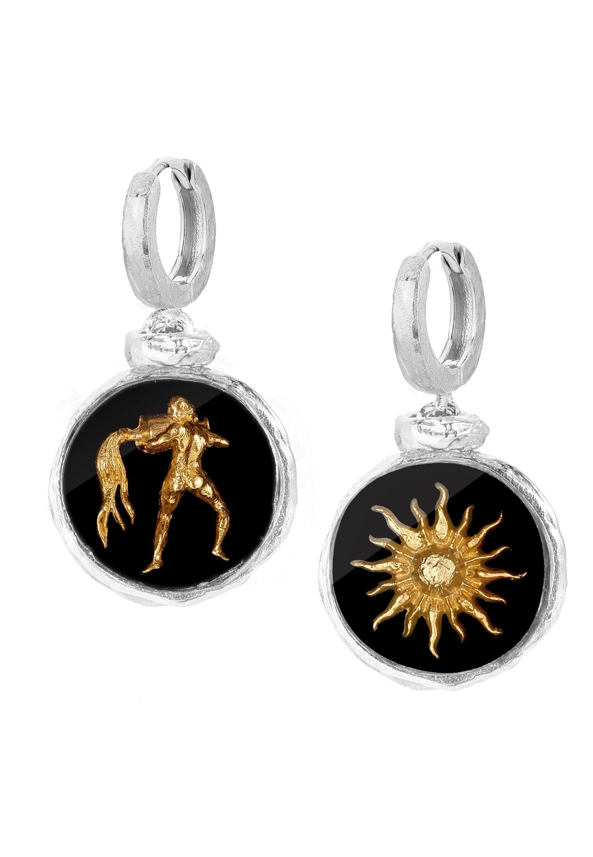 Srebrne kolczyki z Twoim znakiem zodiaku No.4