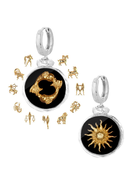 Srebrne kolczyki z Twoim znakiem zodiaku No.4