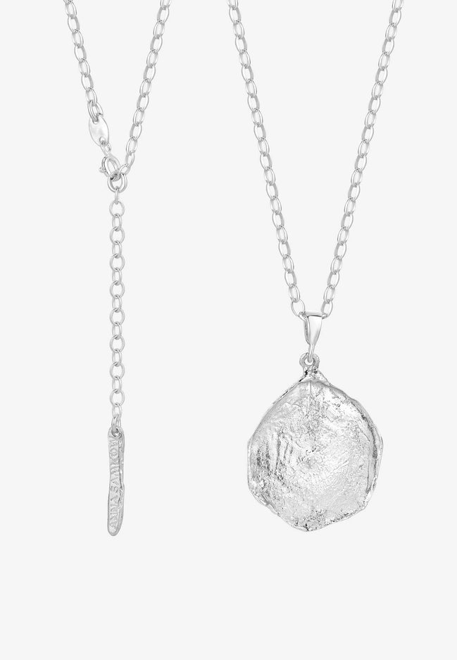Silver necklace, fish scale No.2