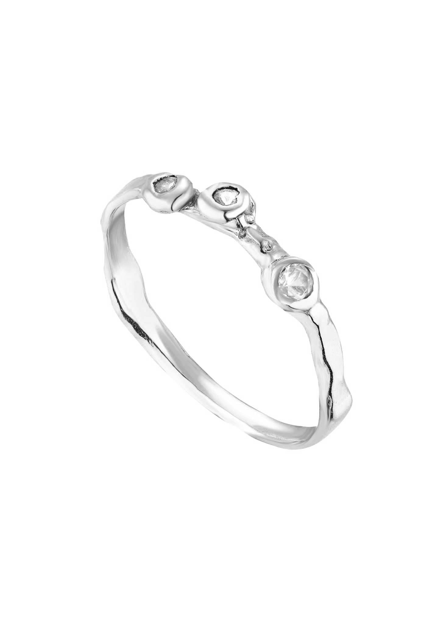 Srebrny pierścionek z białymi szafirami No3  Anna Samków.jpg