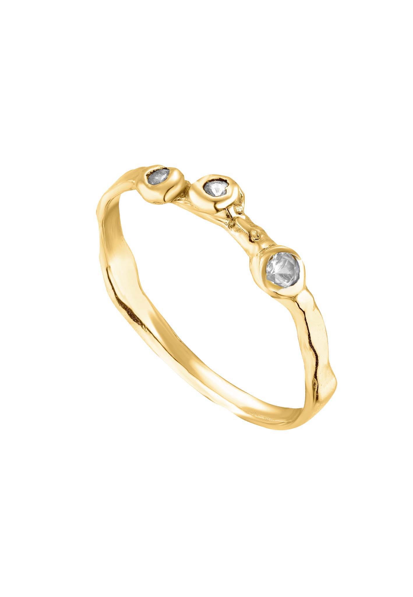 Złoty pierścionek z białymi szafirami No3  Anna Samków.jpg