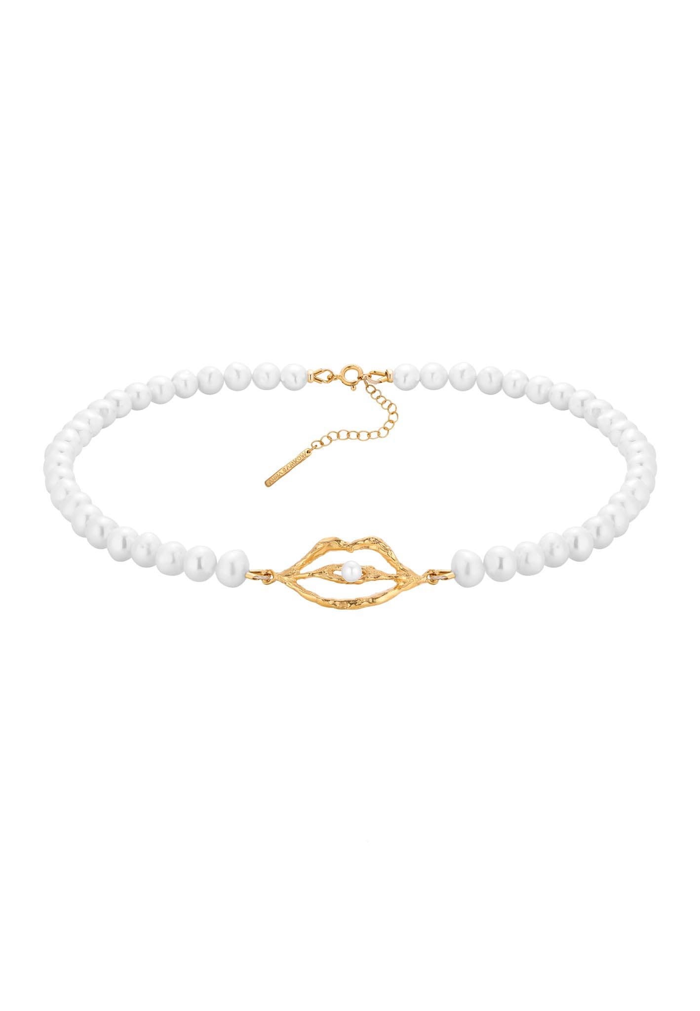 Choker perły pozlacany  MW 11 Anna Samkow.jpg